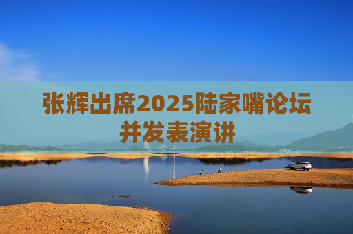 张辉出席2025陆家嘴论坛并发表演讲