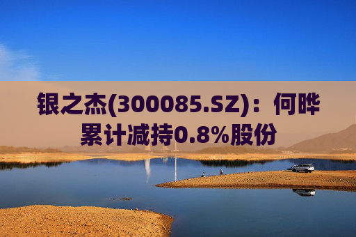 银之杰(300085.SZ):何晔累计减持0.8%股份  第1张 银之杰(300085.SZ):何晔累计减持0.8%股份  第1张