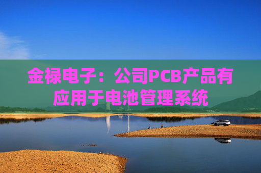 金禄电子：公司PCB产品有应用于电池管理系统