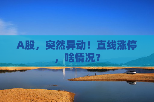 A股，突然异动！直线涨停，啥情况？