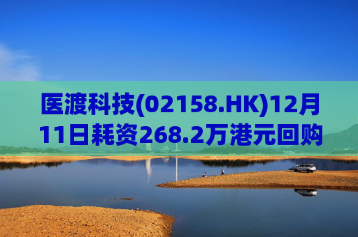 医渡科技(02158.HK)12月11日耗资268.2万港元回购53.5万股