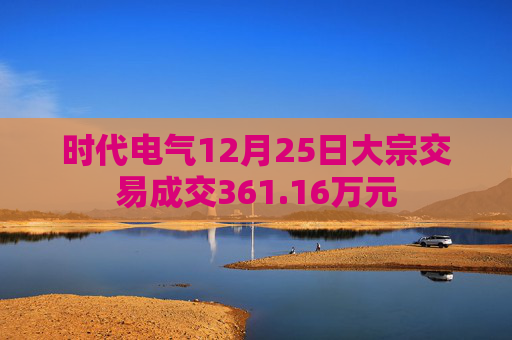 时代电气12月25日大宗交易成交361.16万元