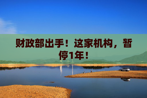 财政部出手！这家机构，暂停1年！
