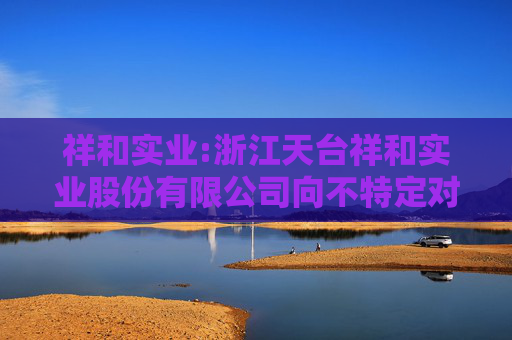 祥和实业:浙江天台祥和实业股份有限公司向不特定对象发行可转换公司债券募集说明书