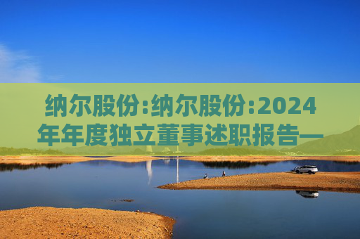 纳尔股份:纳尔股份:2024年年度独立董事述职报告――蒋炜