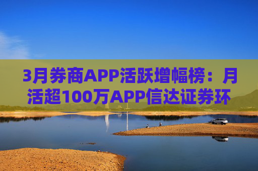3月券商APP活跃增幅榜：月活超100万APP信达证券环比增幅最高 华西证券最低