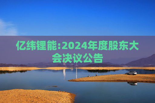 亿纬锂能:2024年度股东大会决议公告