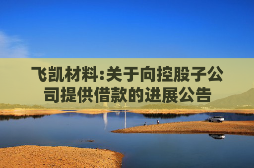 飞凯材料:关于向控股子公司提供借款的进展公告