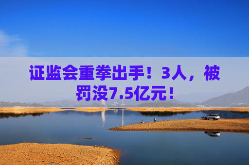 证监会重拳出手！3人，被罚没7.5亿元！