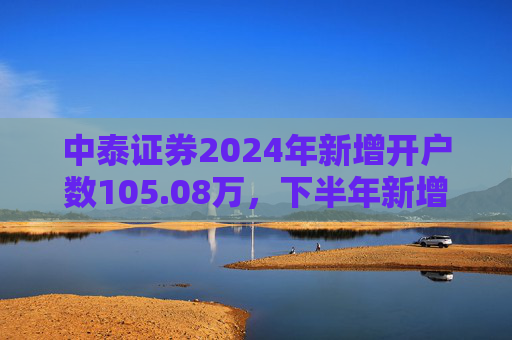中泰证券2024年新增开户数105.08万，下半年新增开户43.1万环比降幅超30%