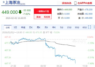 快讯：SC原油、燃料油主力合约触及跌停
