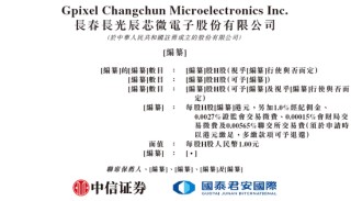 长光辰芯，来自吉林长春，全球领先的高性能CMOS传感器提供商，递交IPO招股书，拟赴香港上市