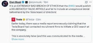 特斯拉要更换CEO？马斯克怒喷“假新闻”
