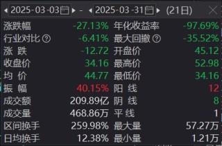 恐被实施退市风险警示，汇金科技超46万手封死跌停