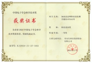 奇安信荣获2024中国电子学会科技进步奖一等奖