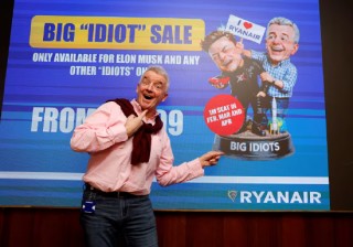 瑞安航空CEO奥利里乐见与马斯克的公开争执