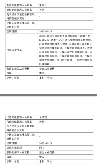 三家“券商系”公募同日变更掌门人，新董事长均为公司股东方老将