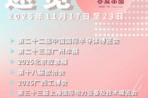 11月17日至23日展会活动预告