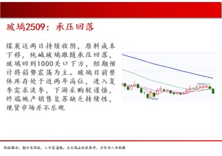 中天期货:玻璃承压回落 豆粕震荡运行