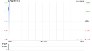 德林控股获控股股东陈宁迪增持2000万股