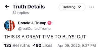 特朗普：现在是买入的好时机