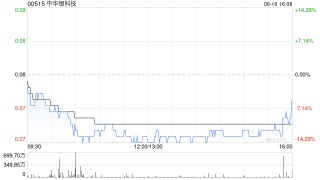 中华银科技因可换股债券获转换发行1.34亿股