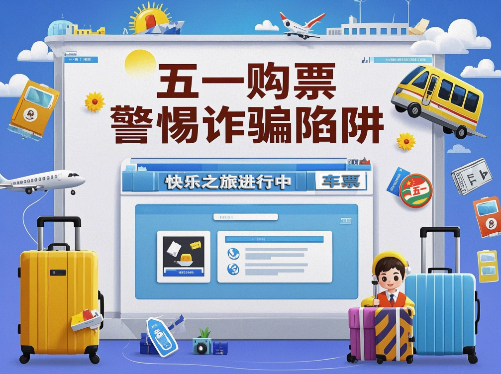 五一购票警惕诈骗陷阱!这些防诈手段速看→  第1张 五一购票警惕诈骗陷阱!这些防诈手段速看→  第1张