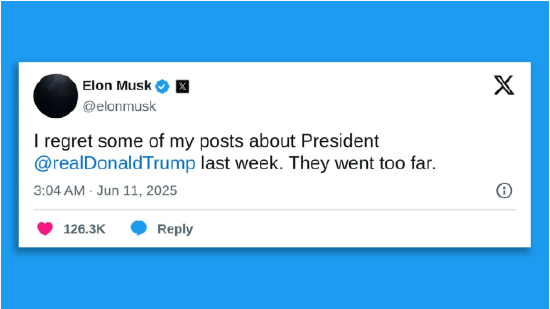 硅谷观察:马斯克服软低头认错了,全球首富还是拗不过美国总统  第2张 硅谷观察:马斯克服软低头认错了,全球首富还是拗不过美国总统  第2张