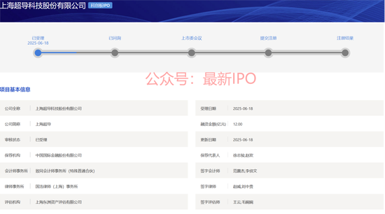 上海超导科创板IPO获受理:国内市占率第一,大客户包括中科院、南方电网,拟募资12亿,中金保荐  第2张 上海超导科创板IPO获受理:国内市占率第一,大客户包括中科院、南方电网,拟募资12亿,中金保荐  第2张