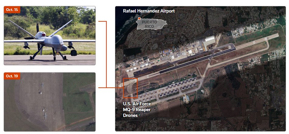 英媒发现美军正在升级一处废弃海军基地，“可能想恐吓马杜罗”  第4张
