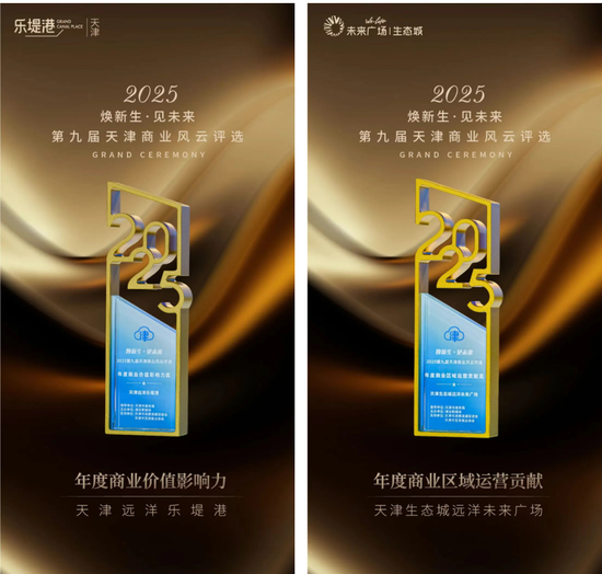 双双入选！天津乐堤港、天津生态城未来广场获评2025年度“商业风云项目”  第1张