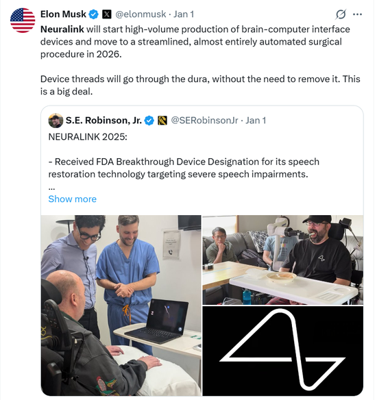 马斯克放出“量产时间表”，脑机接口集体涨停，商业化拐点来了？  第2张