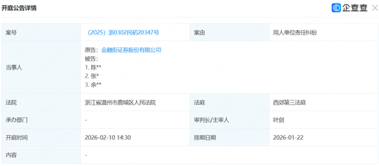 从原告到被告，金融街证券为何起诉这三人  第1张