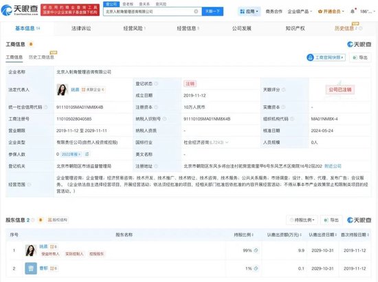 姚晨、曹郁官宣离婚！两人仍有商业关联  第2张