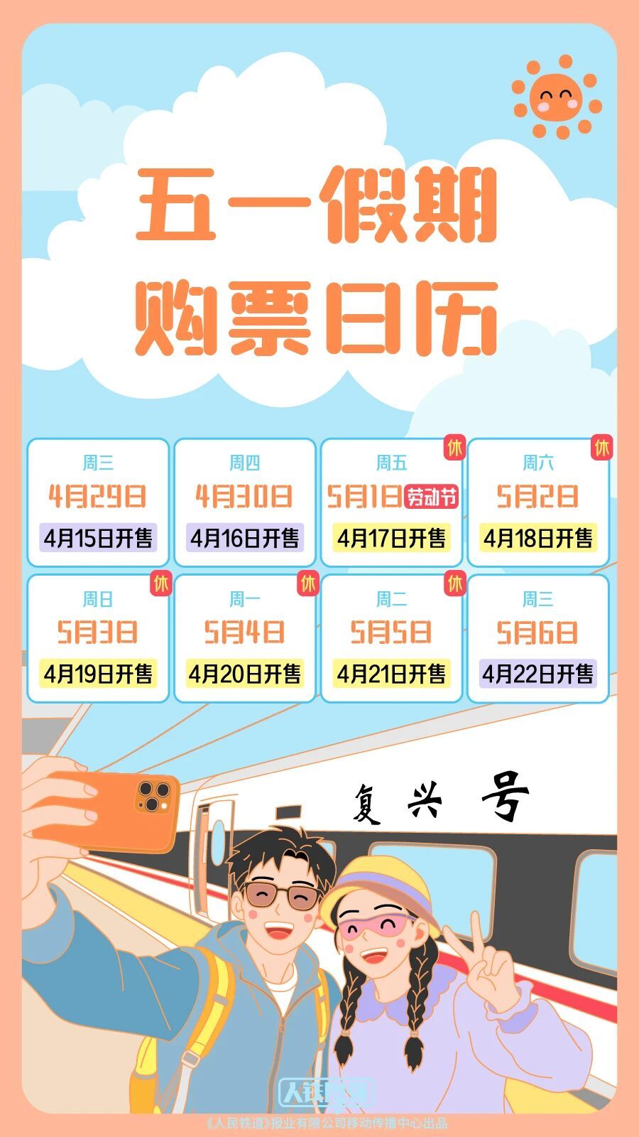 五一小长假前夜火车票今天开抢,铁路部门:将加强票额实时监控、动态调整票额投放 第1张 五一小长假前夜火车票今天开抢,铁路部门:将加强票额实时监控、动态调整票额投放 第1张