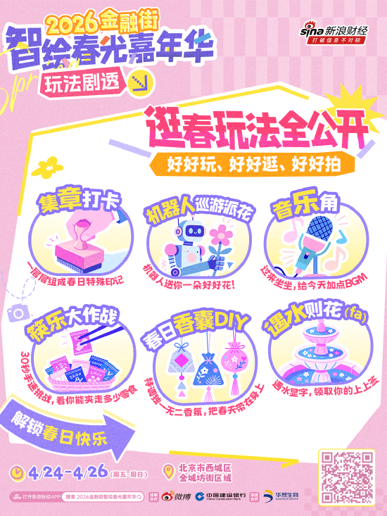 北京春日玩法上新！快来“2026金融街智绘春光嘉年华”尽情玩个够  第1张
